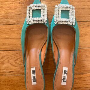 Bibi Lou Slip-on KItten Heels from Anthropologie